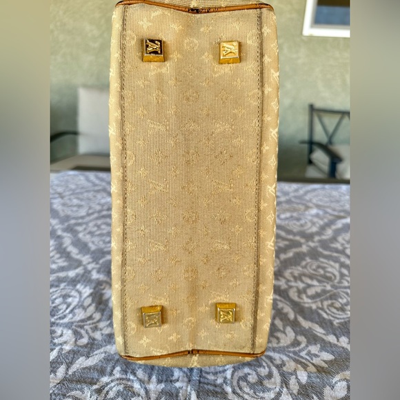 Louis Vuitton Mini Lin Yellow Denim Josephine Purse WITH Matching Wallet - Picture 11 of 17